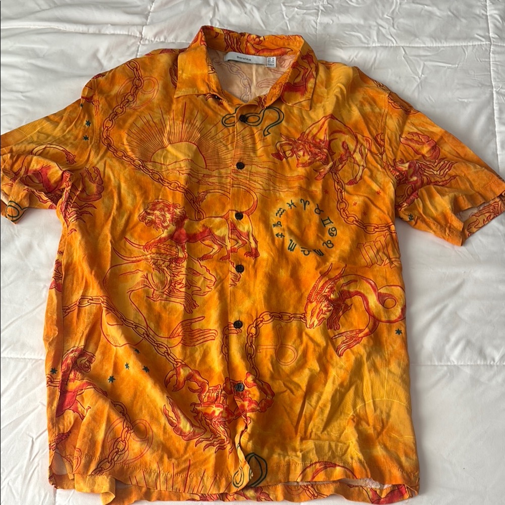 Astrology Graphic Button Up Tee
